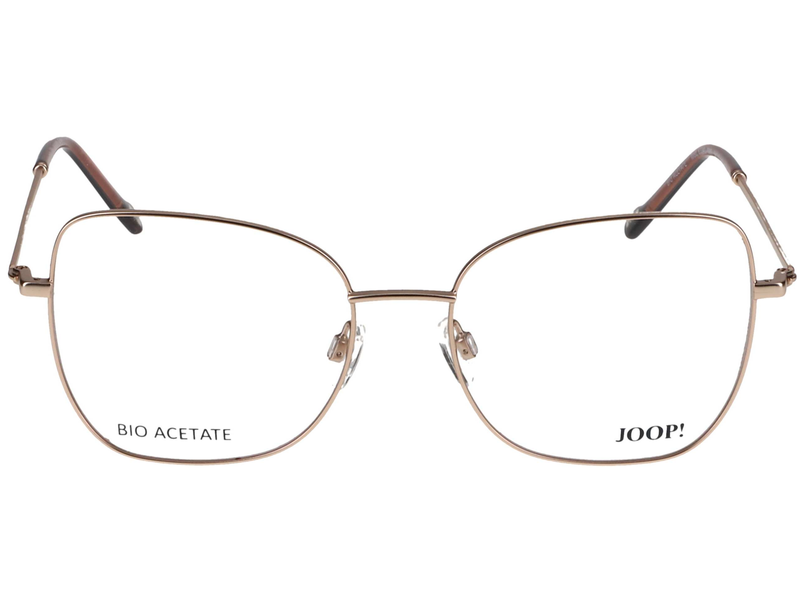 Das Bild zeigt die Brille 3340 8200 der Marke Joop in gold frontal von vorne.